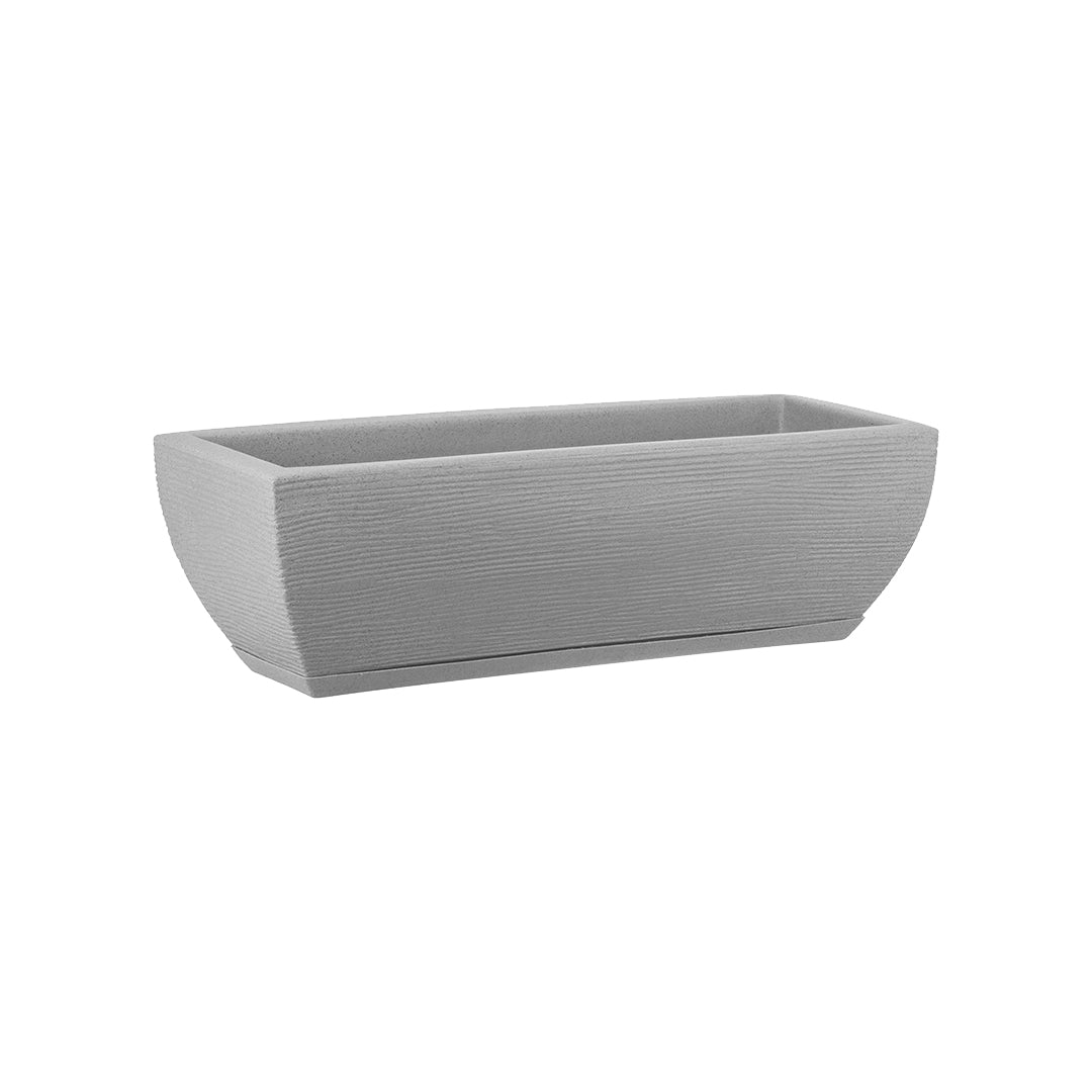 Maceta Amsterda 48x16 Efecto Piedra