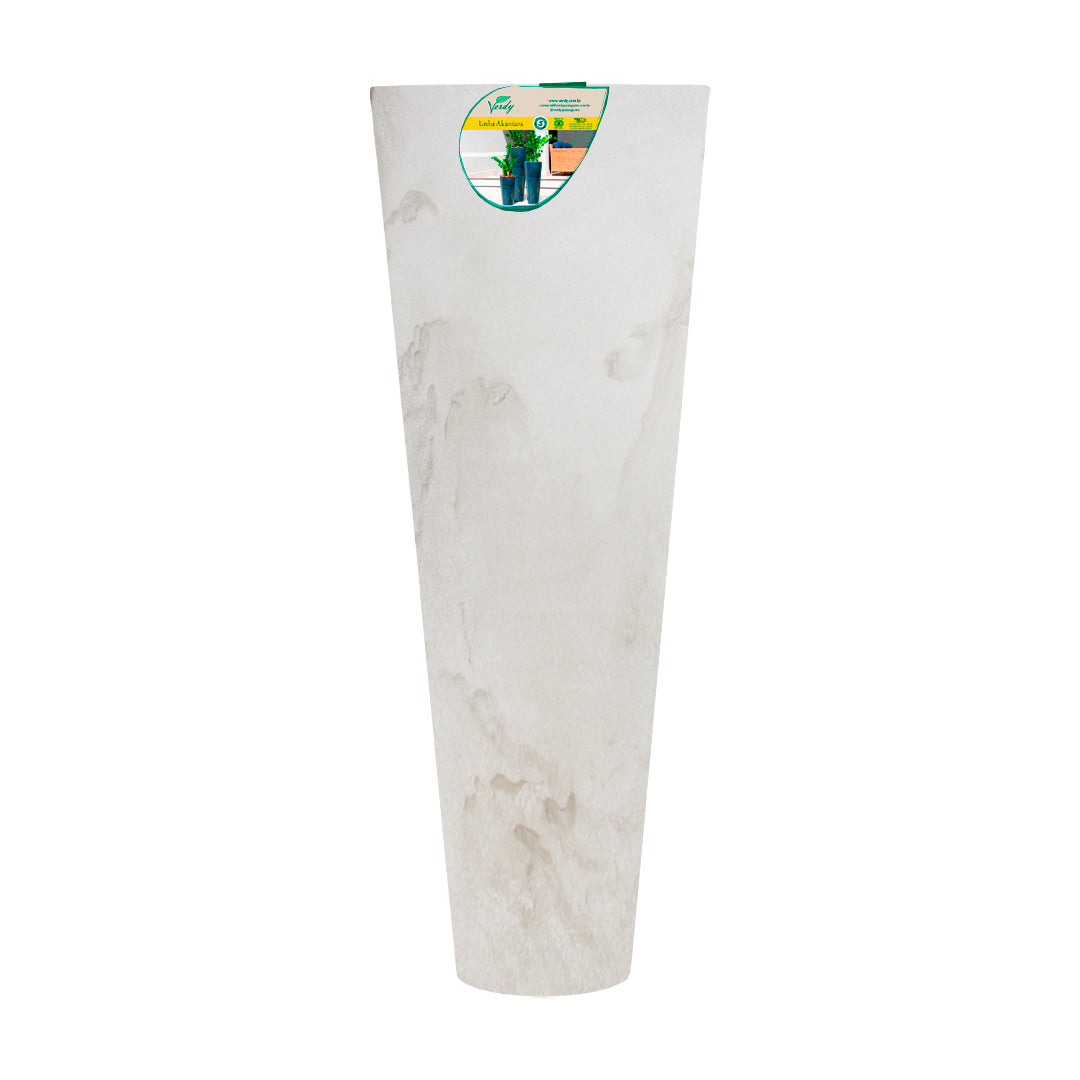 Maceta Alcantara 32x100 Efecto Marmol