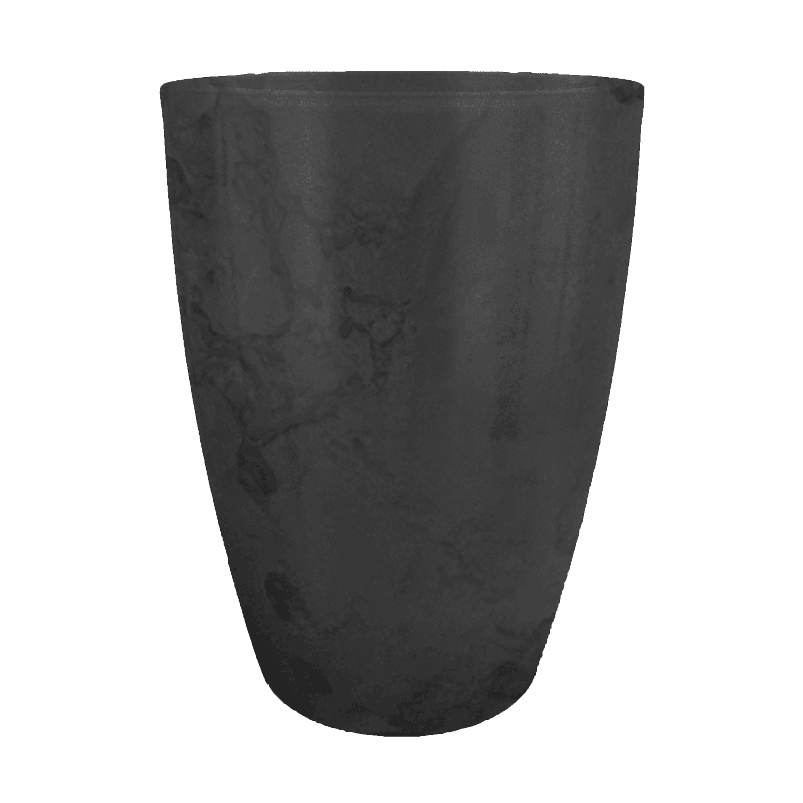 Maceta Pantanal Liso 31X50 Negro Marmorato