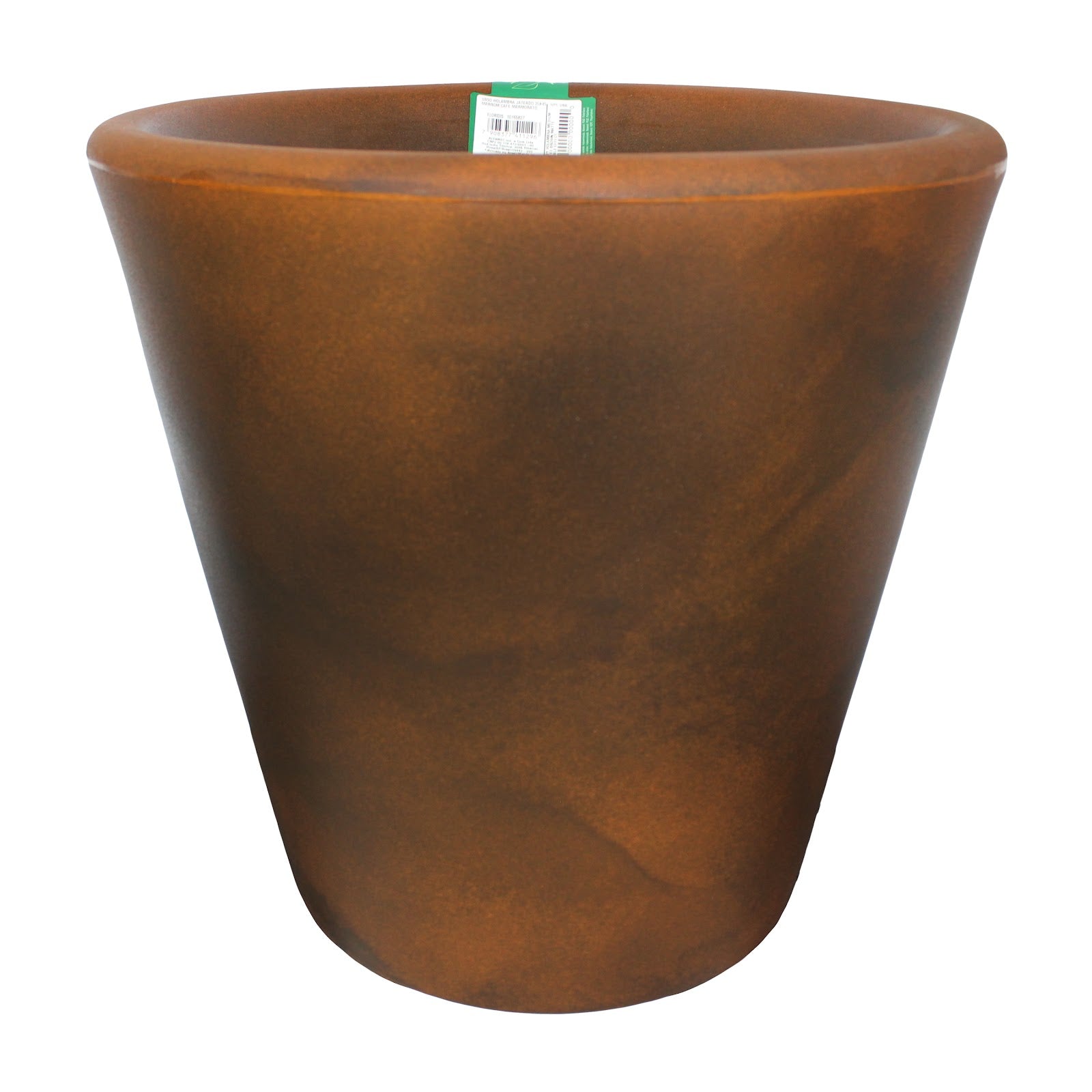 Maceta Holambra Jateado 40x47 Marrom Cafe Marmorato
