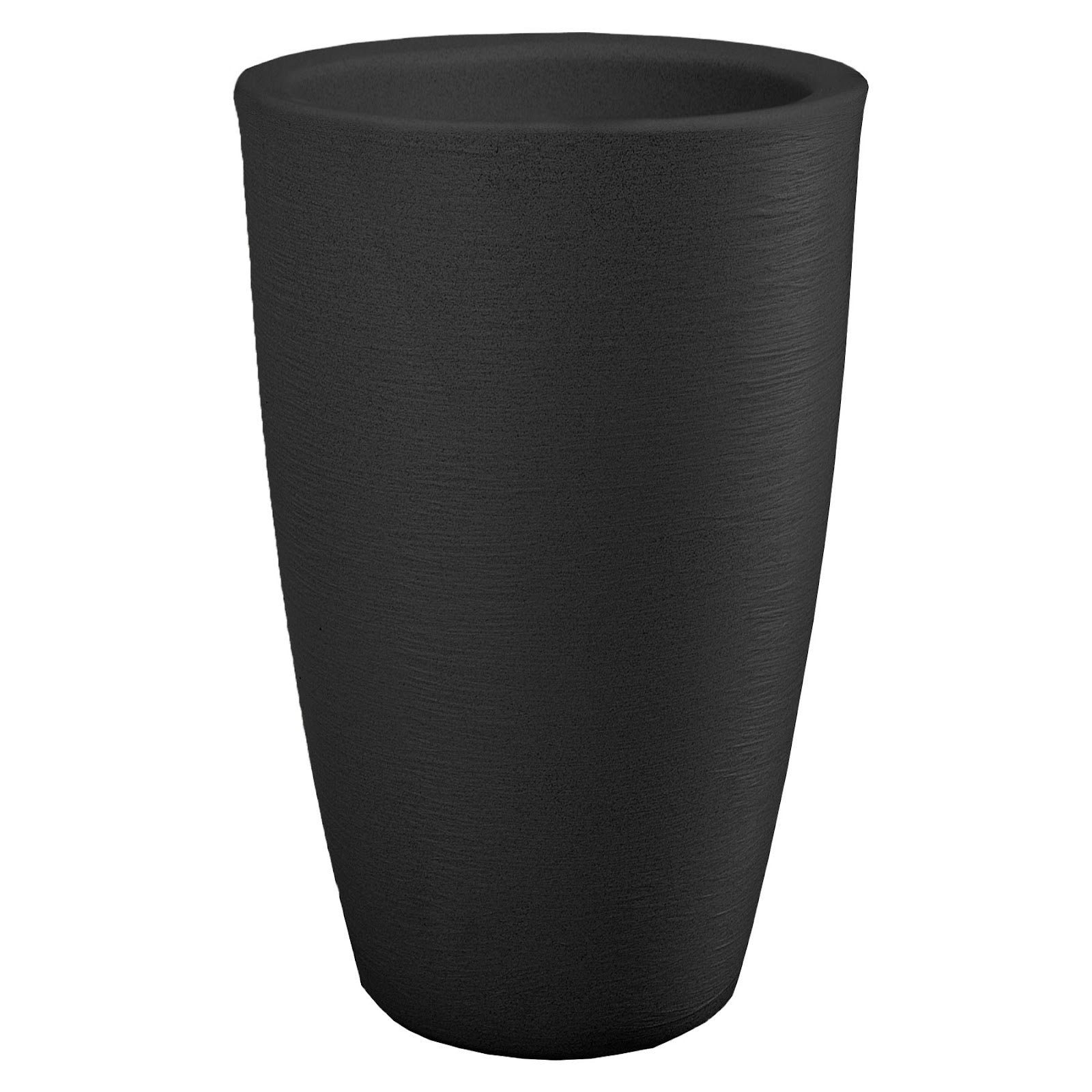 Maceta Pantanal Liso 33X65 Negro Marmorato