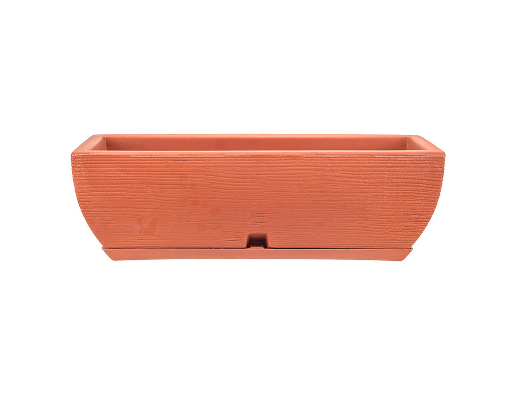 Maceta Amsterda 48x16 Efecto Piedra
