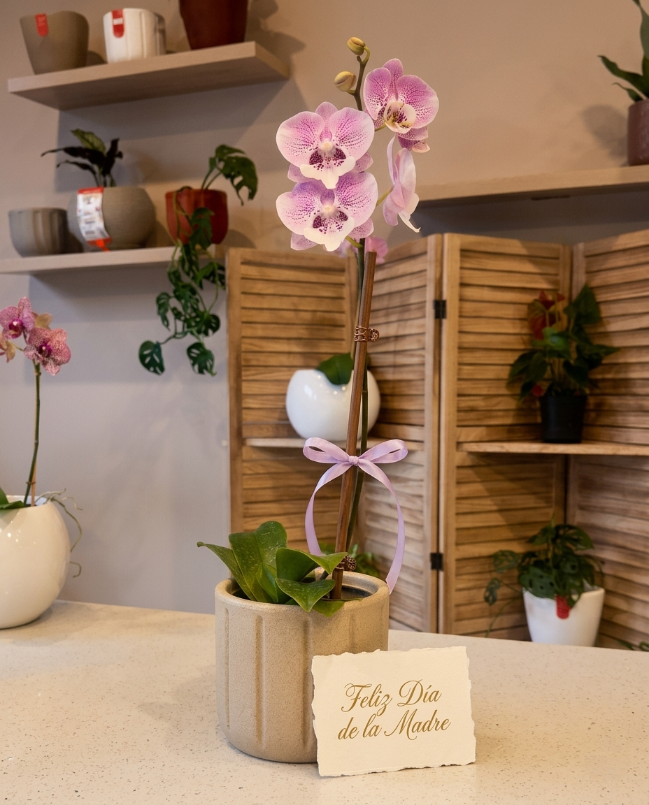 Maceta Spello + Orquidea Phalaenopsys
