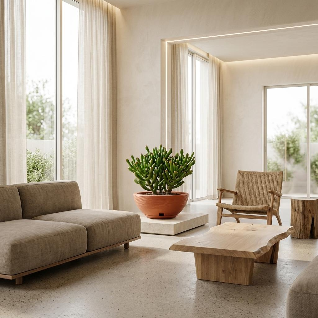 Maceta Amsterda 30x13 Efecto Piedra