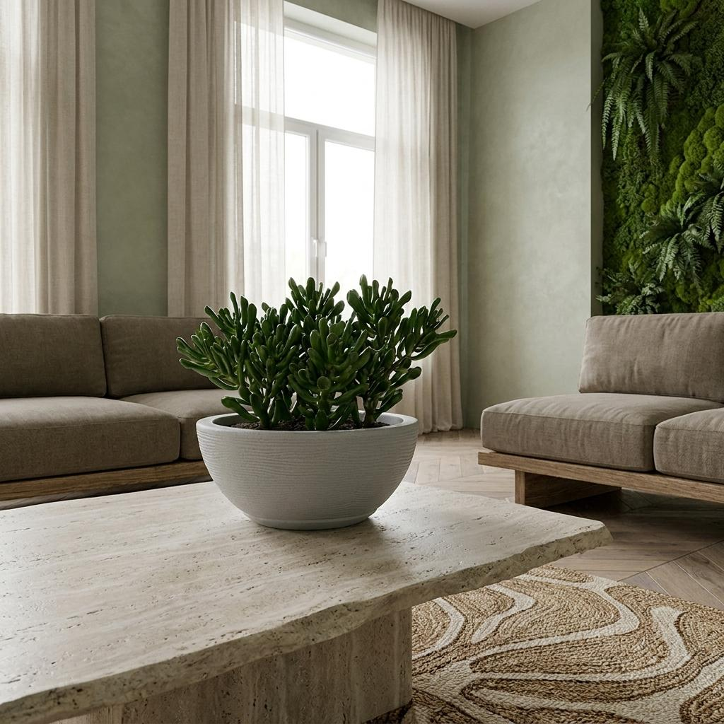 Maceta Amsterda 30x13 Efecto Piedra