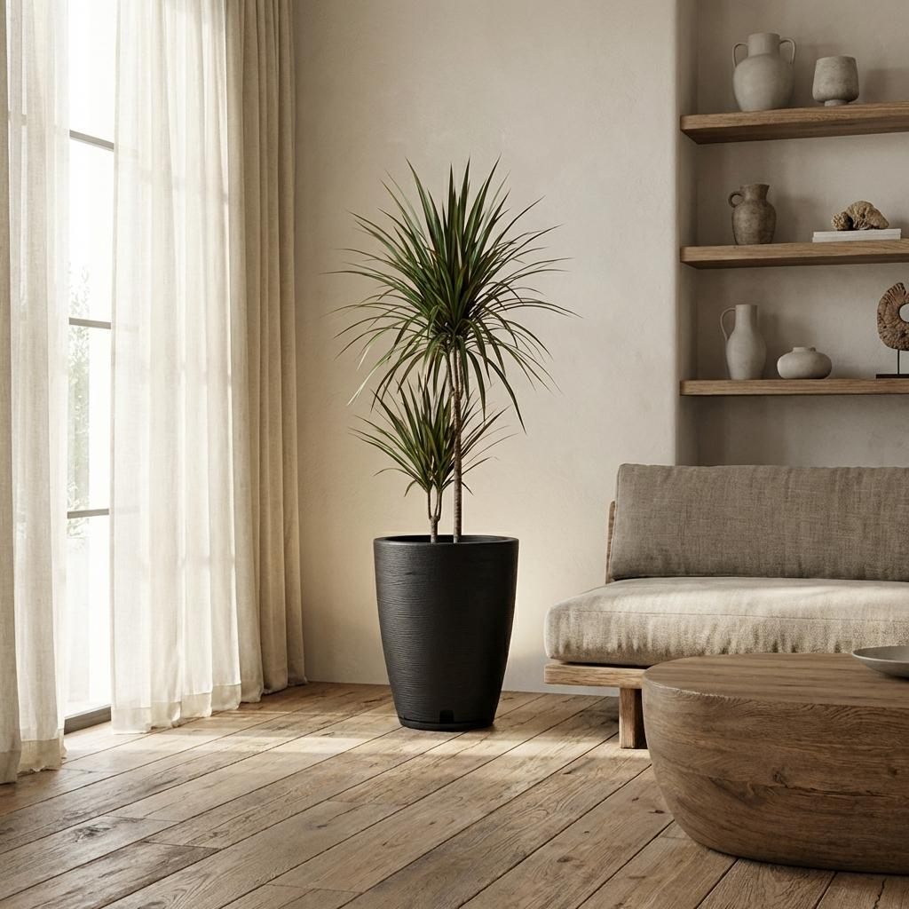 Maceta Amsterda 29x44 Efecto Piedra