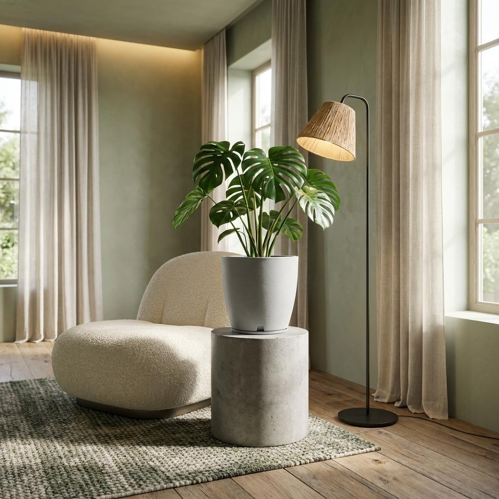 Maceta Amsterda 40x45 Efecto Piedra