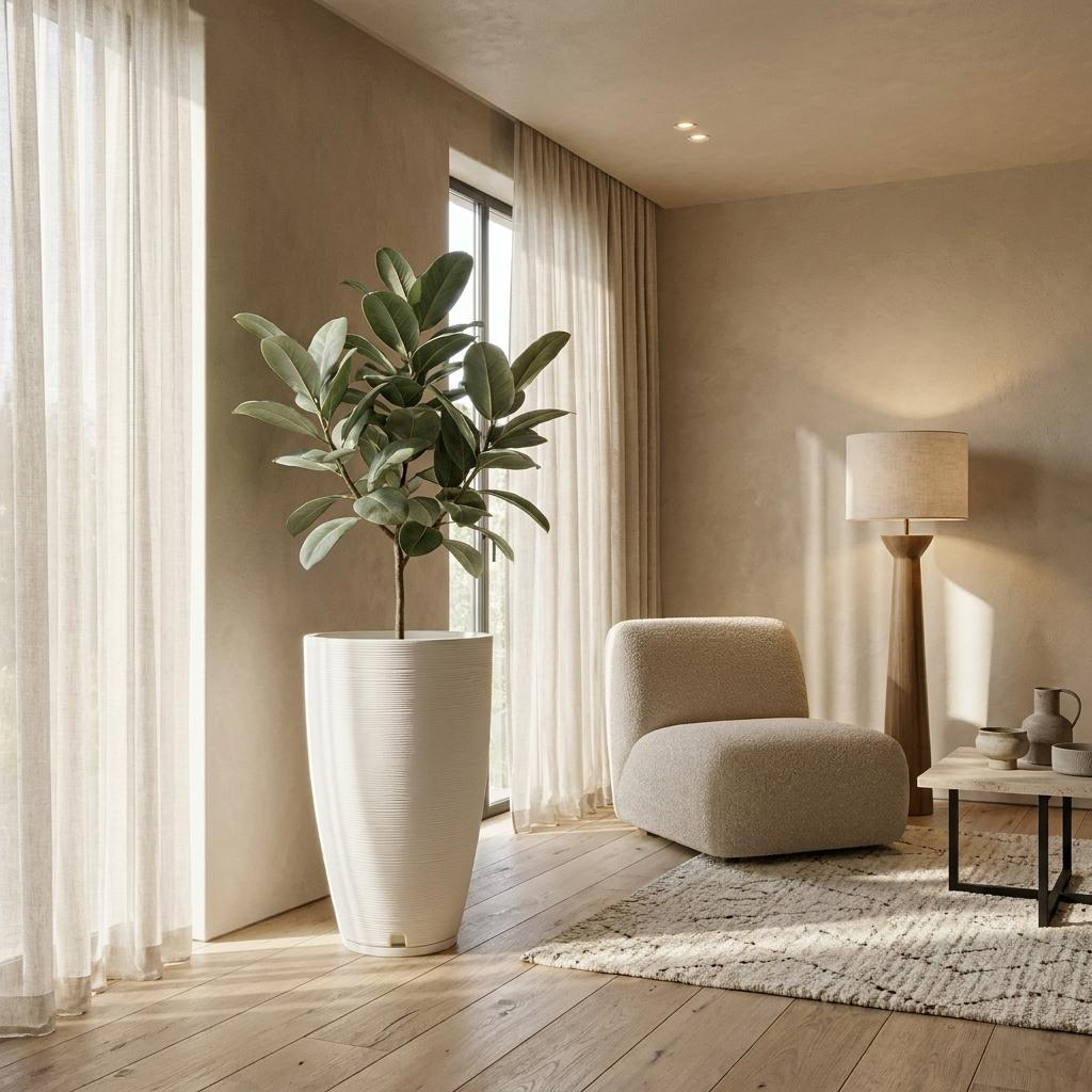 Maceta Amsterda 35x65 Eferto Piedra