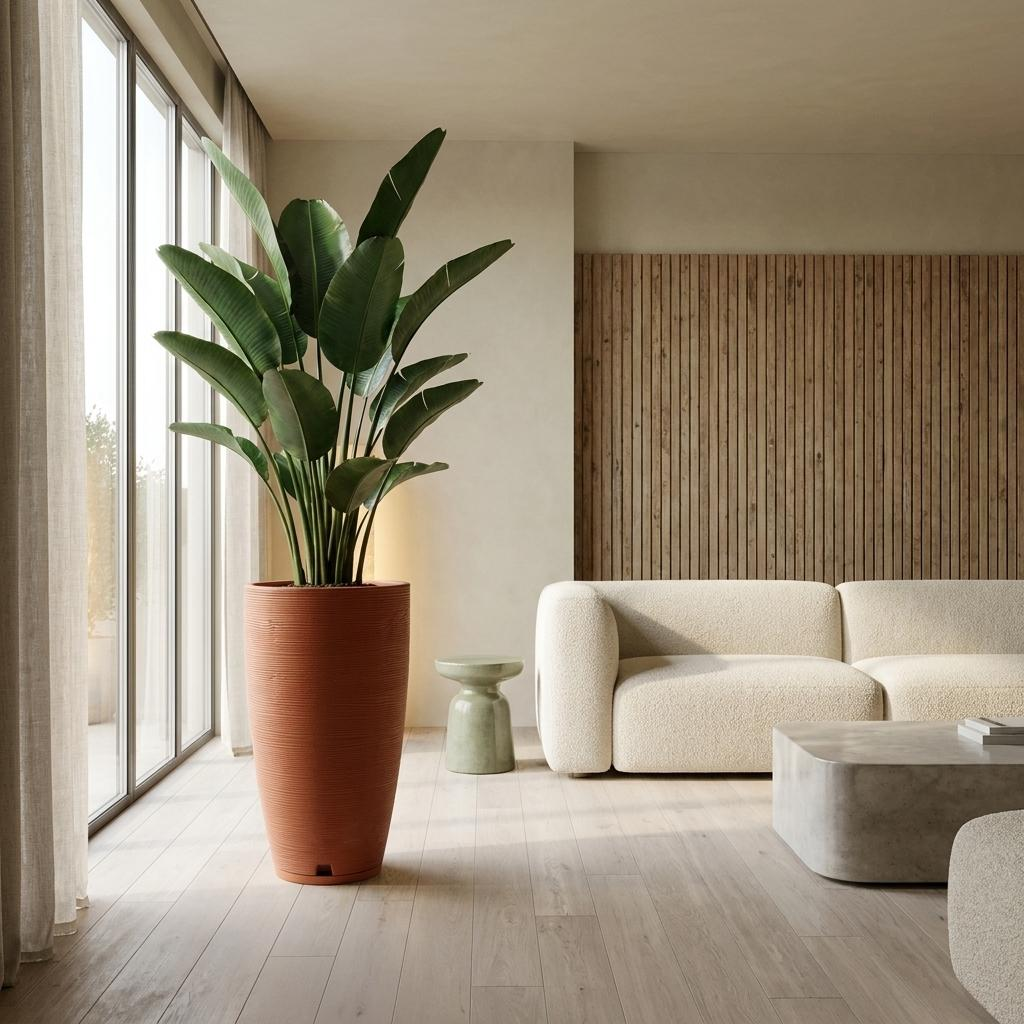 Maceta Amsterda 35x65 Eferto Piedra