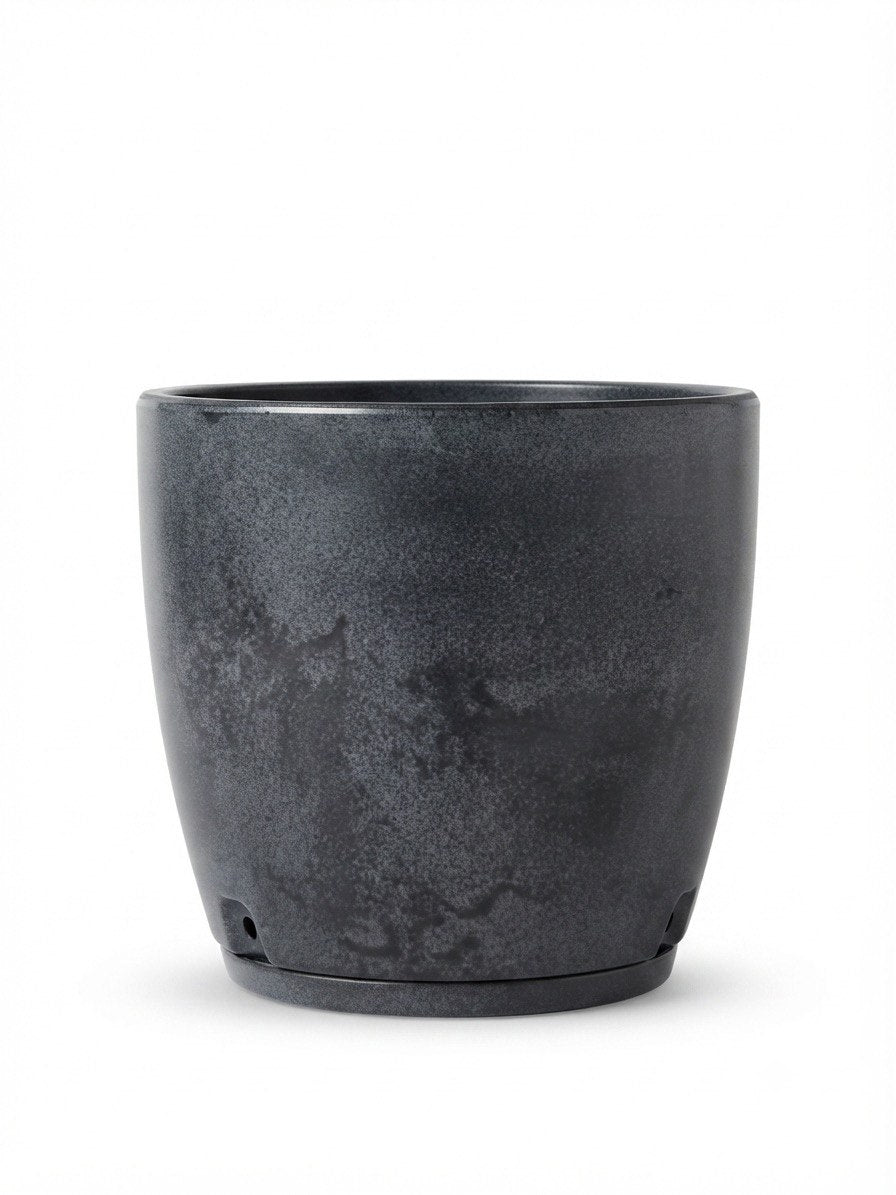 Maceta Amsterda 27x28 Efecto Marmol